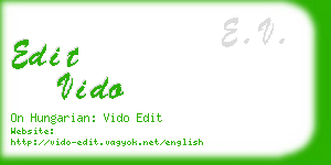 edit vido business card